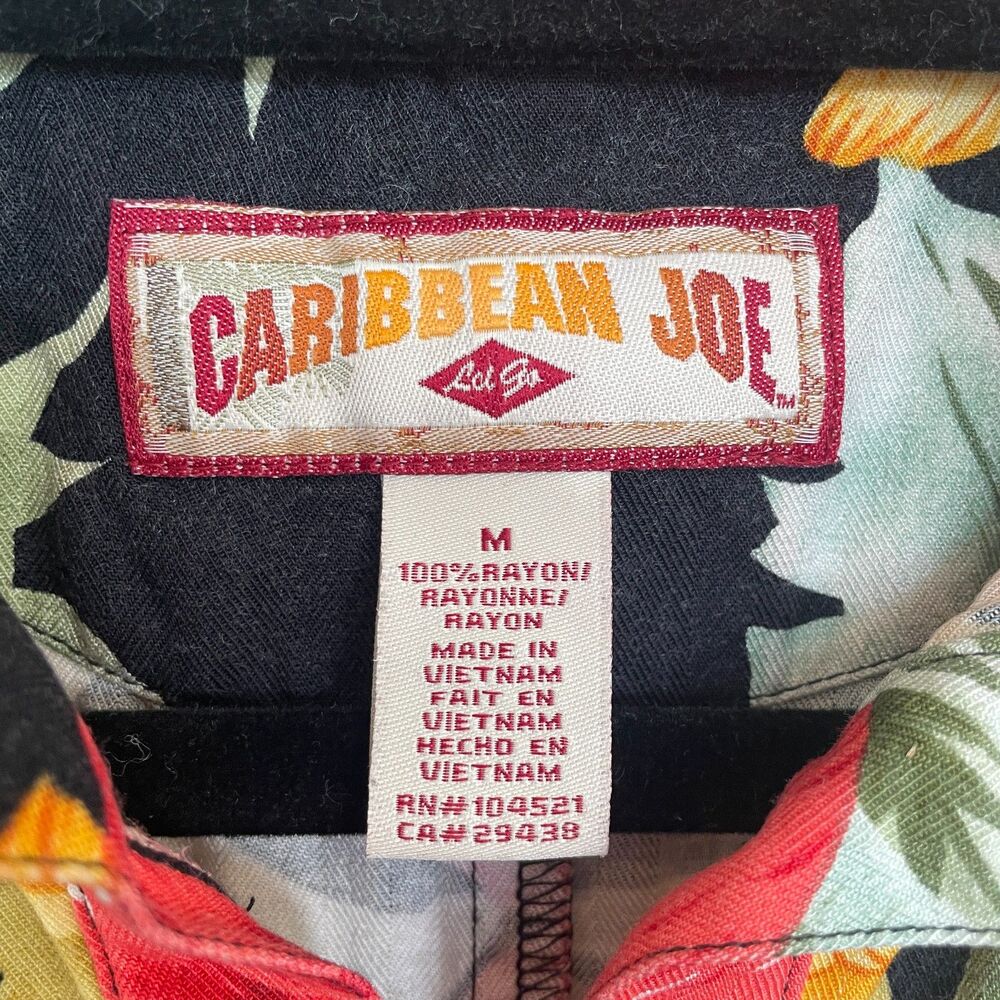 Vtg Caribbean Joe Womens Hawaiian Dress Sz M Tropical Resort Travel Cruise - Picture 8 of 9